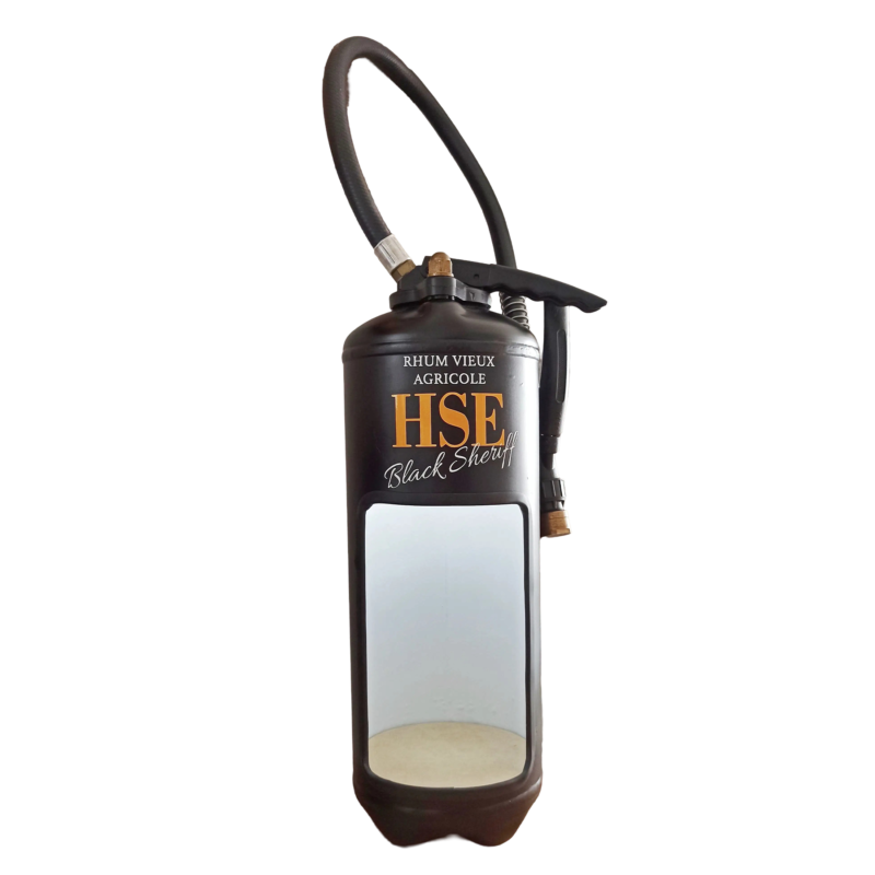 Extincteur "HSE Rhum agricole" noir