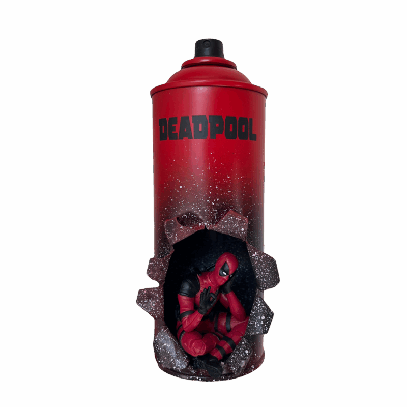 bombe aerosol deadpool cadeau noel 2025 35 euros