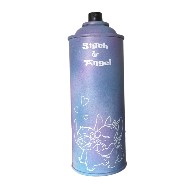 Bombe de peinture "Stitch et Angel"