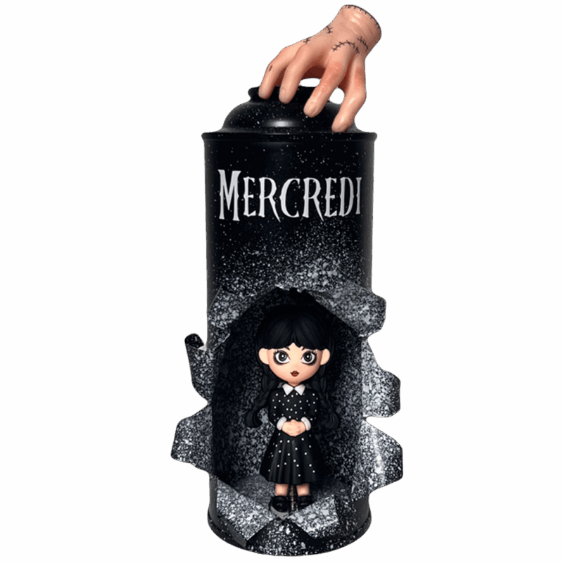 bombe aerosol wednesday cadeau noel 2025 40 euros