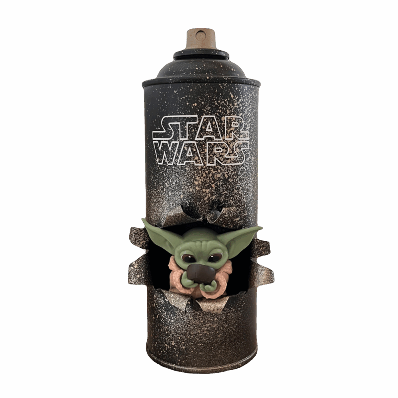 bombe aerosol yoda cadeau noel 2025 40.00 euros