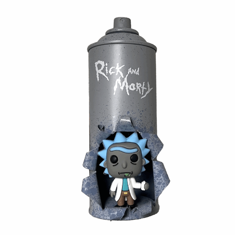 bombe aerosol rick morty cadeau noel 2025 35 euros