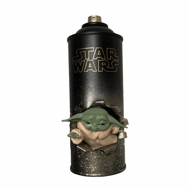 bombe aerosol yoda cadeau noel 2025 40.00 euros