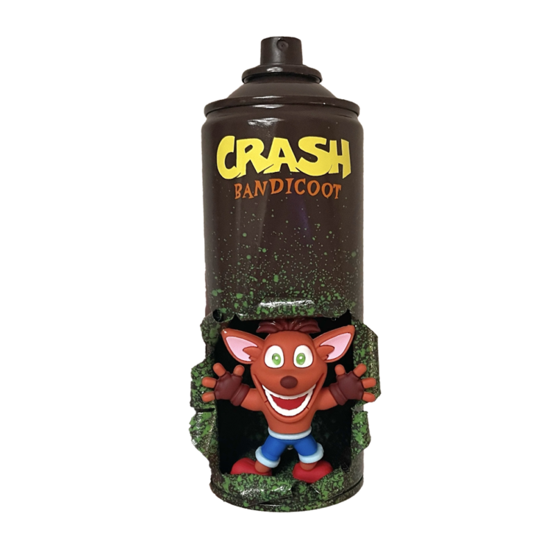 Bombe de peinture "Crash Bandicoot"
